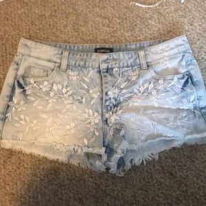 Embellished BeBe Jean shorts